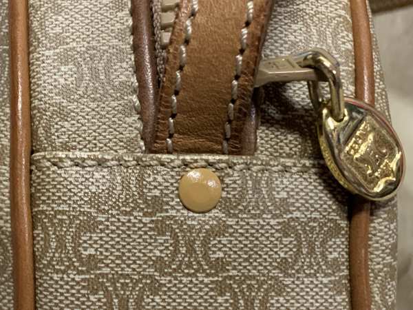 ◇綺麗◇【CELINE セリーヌ マカダム柄 】丸型 ショルダーバッグ