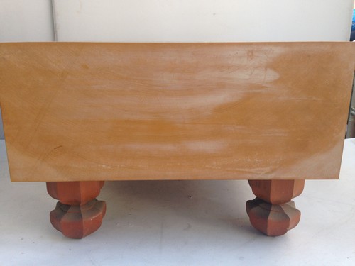 ◇高級品【東京丸八碁盤店 基盤師：鬼頭徳吉作 板目 木裏 木目美 飴色